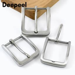 Deepeel 35/40mm Stainless Steel Belt Buckle Jeans Waistband Head Clothes Adjust Clasp Pin Buckles DIY Leather Craft Accessories