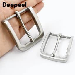 Deepeel 35/40mm Stainless Steel Belt Buckle Jeans Waistband Head Clothes Adjust Clasp Pin Buckles DIY Leather Craft Accessories