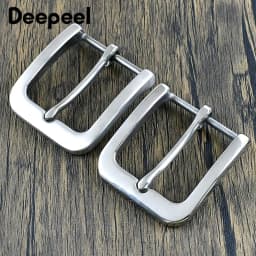 Deepeel 35/40mm Stainless Steel Belt Buckle Jeans Waistband Head Clothes Adjust Clasp Pin Buckles DIY Leather Craft Accessories