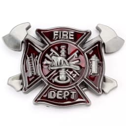 Belt Buckle Firefighter Fire Truck Fire Brigade Belt DIY Components Handmade Belt Accessories Waistband Buckle Fire emergency