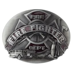 Belt Buckle Firefighter Fire Truck Fire Brigade Belt DIY Components Handmade Belt Accessories Waistband Buckle Fire emergency