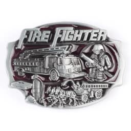 Belt Buckle Firefighter Fire Truck Fire Brigade Belt DIY Components Handmade Belt Accessories Waistband Buckle Fire emergency