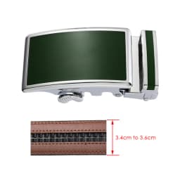 VATLTY Luxury Belt Buckle for Men Premium Metal 36mm Automatic Buckle Stylish Silver Belt Buckle for Non-perforated Belts Male