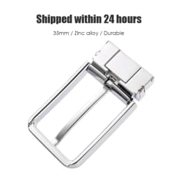 VATLTY New 35mm Belt Buckle for Men Hard Zinc Alloy Silver Buckle Stylish Business Belt Pin Buckle Male Gift