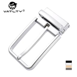 VATLTY New 35mm Belt Buckle for Men Hard Zinc Alloy Silver Buckle Stylish Business Belt Pin Buckle Male Gift