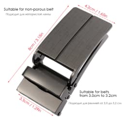VATLTY Official Genuine Belt Buckle Men for 3.0cm to 3.2cm Non-porous Trousers Belt Hard Zinc Alloy Automatic Buckle Male K1765