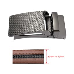 VATLTY 32mm Belt Buckle for Men High-Quality Zinc Alloy Anti-Oxidation Automatic Buckle Silver Belt Buckle for Holeless Belts