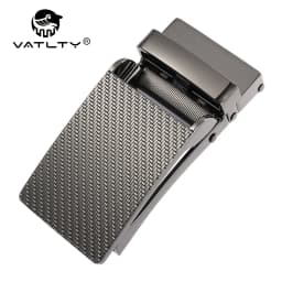 VATLTY 32mm Belt Buckle for Men High-Quality Zinc Alloy Anti-Oxidation Automatic Buckle Silver Belt Buckle for Holeless Belts