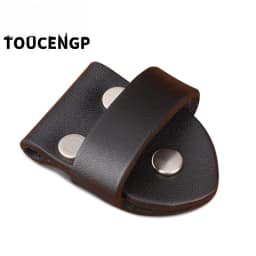 Smooth Head Connector Belt Buckle Top Layer Cowhide No Buckle Strap Leather Ring Leather Loop Head Belt Accessories