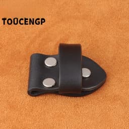 Smooth Head Connector Belt Buckle Top Layer Cowhide No Buckle Strap Leather Ring Leather Loop Head Belt Accessories