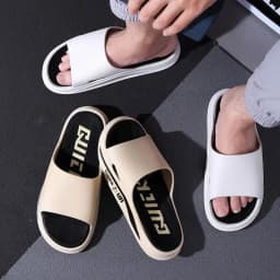 Men's Summer Thick Bottom Super Soft Slippers Indoor Outdoor Use Bathing Home Wear Comfortable Slip-On Sandals