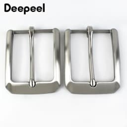 1Pc Deepeel 40mm Stainless Steel Men Belt Buckle Pin Buckles High Quality Leather Craft Leisure Waistband Head Decor Accessories