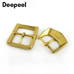 Deepeel 45mm Men's Pure Copper Belt Buckle Solid Brass Waistband Head Webbing Strap Pin Clasp Adjust Hook DIY Sewing Accessories