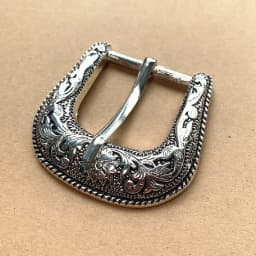 Western Retro Floral Engraved Antique Belt Buckle Set 3pcs Fits 38mm Belt Decor Metal Belt Head Belt Loop Belt Tail Accessories