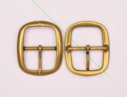 Quality Heavy Duty Retro Brass Plated DIY Leahtercraft Handmade Oval Center Bar Pin Belt Buckle Replacement Fit 35 MM
