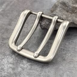 1PCS 40MM Double Pin Metal Belt Buckle Quality Leather Belt Craft Parts Cowboy Belt Buckle Western Belt Buckle For Men AK0049