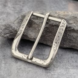 1PCS 40MM Double Pin Metal Belt Buckle Quality Leather Belt Craft Parts Cowboy Belt Buckle Western Belt Buckle For Men AK0049