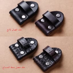 Genuine Leather Belt Buckle Connector Smooth Cowhide Crocodile Pattern Waist Belt Ring Skin Accessories Board Buckle