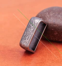 30mm Vintage Silver Western Cowboy Rodeo Floral Carved Jeans Apparel Leather Belt Leathercraft 3PCS Set Buckle Replacement