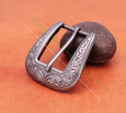30mm Vintage Silver Western Cowboy Rodeo Floral Carved Jeans Apparel Leather Belt Leathercraft 3PCS Set Buckle Replacement