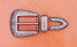 30mm Vintage Silver Western Cowboy Rodeo Floral Carved Jeans Apparel Leather Belt Leathercraft 3PCS Set Buckle Replacement