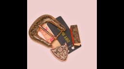 ROCK WESTERN COWBOY GOLD FLORAL ENGRAVED BELT BUCKLE SET FITS 30MM LEATHER STRAP