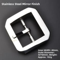 Men's 304 Stainless Steel Day Word Buckle Youth Versatile Belt Buckle Head Leather Belt Accessories 40 Fashionable Acce...