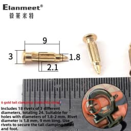  Belt Buckle Part Spring Pin Repair Waist Belt Flat Head Copper Screw Fastener Fashion Accessory Shoe Bag Parts