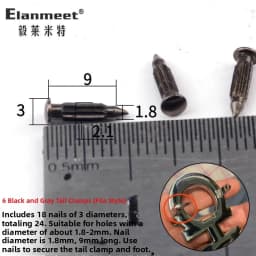  Belt Buckle Part Spring Pin Repair Waist Belt Flat Head Copper Screw Fastener Fashion Accessory Shoe Bag Parts