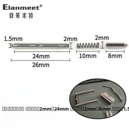  Belt Buckle Part Spring Pin Repair Waist Belt Flat Head Copper Screw Fastener Fashion Accessory Shoe Bag Parts