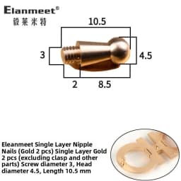  Belt Buckle Part Spring Pin Repair Waist Belt Flat Head Copper Screw Fastener Fashion Accessory Shoe Bag Parts