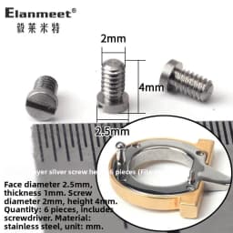  Belt Buckle Part Spring Pin Repair Waist Belt Flat Head Copper Screw Fastener Fashion Accessory Shoe Bag Parts