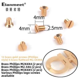  Belt Buckle Part Spring Pin Repair Waist Belt Flat Head Copper Screw Fastener Fashion Accessory Shoe Bag Parts