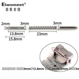  Belt Buckle Part Spring Pin Repair Waist Belt Flat Head Copper Screw Fastener Fashion Accessory Shoe Bag Parts