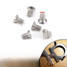  Belt Buckle Part Spring Pin Repair Waist Belt Flat Head Copper Screw Fastener Fashion Accessory Shoe Bag Parts