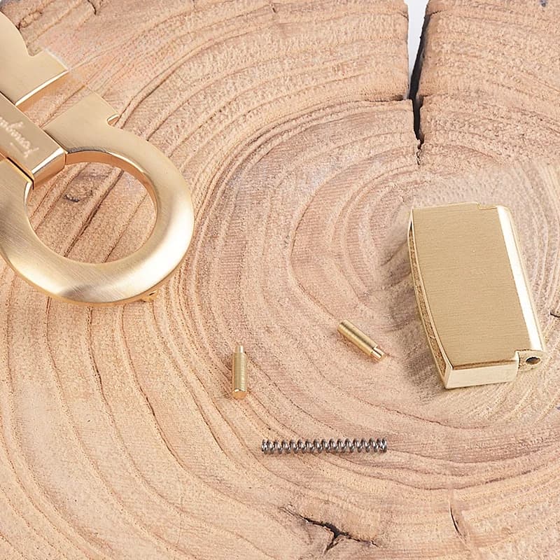  Belt Buckle Part Spring Pin Repair Waist Belt Flat Head Copper Screw Fastener Fashion Accessory Shoe Bag Parts