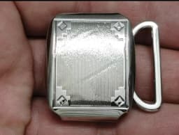 High-End Brass Antique Silver Belt Buckle Sirian Style Belt Clasp Pure Copper Vintage Waist Belt Buckle Brass Premium Buckle