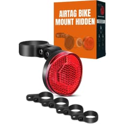 For Airtag Bike Mount Hidden Tail Light Anti-Theft Airtag GPS Tracker Bike Reflector Holder for Mountain Bikes Electric Bicycle