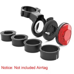 For Airtag Bike Mount Hidden Tail Light Anti-Theft Airtag GPS Tracker Bike Reflector Holder for Mountain Bikes Electric Bicycle
