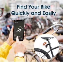 For Airtag Bike Mount Hidden Tail Light Anti-Theft Airtag GPS Tracker Bike Reflector Holder for Mountain Bikes Electric Bicycle