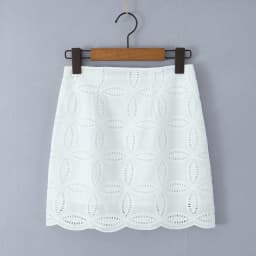 2 Pieces 1 Set 2025 Sexy Women White Embroidery Hole Loose Short Sleeve Shirt Back Zipper High Waist Package Hips Mini Skirts