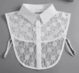 Korean Stand Lapel False Collar Women Embroidery Faux Col Half Shirt Blouse Fake Collars Sweater Shirt Detachable Collars