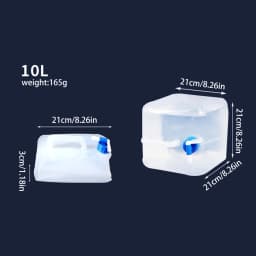 Portable Outdoor Water Tank 5-20l Foldable Water Bag With Faucet Large Capacity Water Container For Outdoor Camping BBQ Fishing