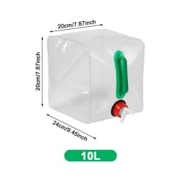Portable Outdoor Water Tank 5-20l Foldable Water Bag With Faucet Large Capacity Water Container For Outdoor Camping BBQ Fishing