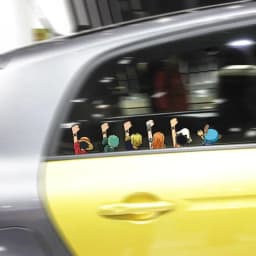 One Piece Anime Car Stickers Cartoon Luffy Joe Bassolo Back Car Rear Window Scratch Stickers Reflective Waterproof Stickers gift
