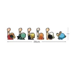 One Piece Anime Car Stickers Cartoon Luffy Joe Bassolo Back Car Rear Window Scratch Stickers Reflective Waterproof Stickers gift