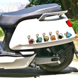 One Piece Anime Car Stickers Cartoon Luffy Joe Bassolo Back Car Rear Window Scratch Stickers Reflective Waterproof Stickers gift