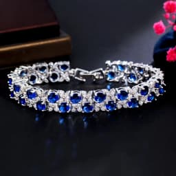 ThreeGraces Luxury Shiny Yellow Cubic Zirconia Leaf Flower Shape Bridal Wedding Party Bracelet for Women Fashion Jewelry BR239