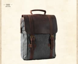 Fashion Male Backpack Leather Military Canvas Backpack Men Backpack Women School Backpack School Bag Bagpack Rucksack Mochila
