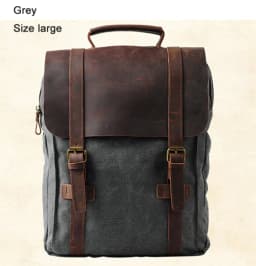 Fashion Male Backpack Leather Military Canvas Backpack Men Backpack Women School Backpack School Bag Bagpack Rucksack Mochila